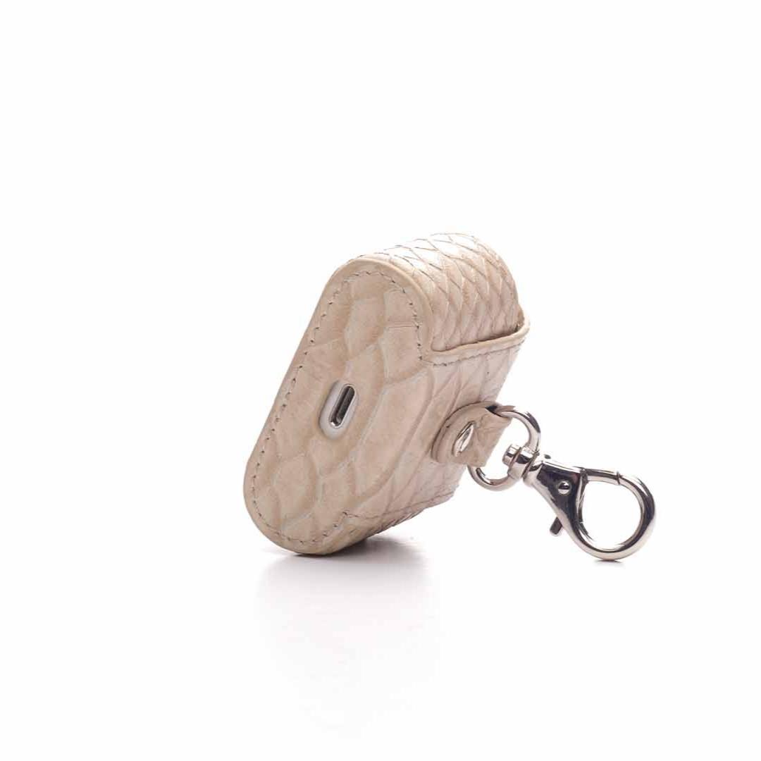 Ivar-AirPods Cover Med Karabinhage-Hvid