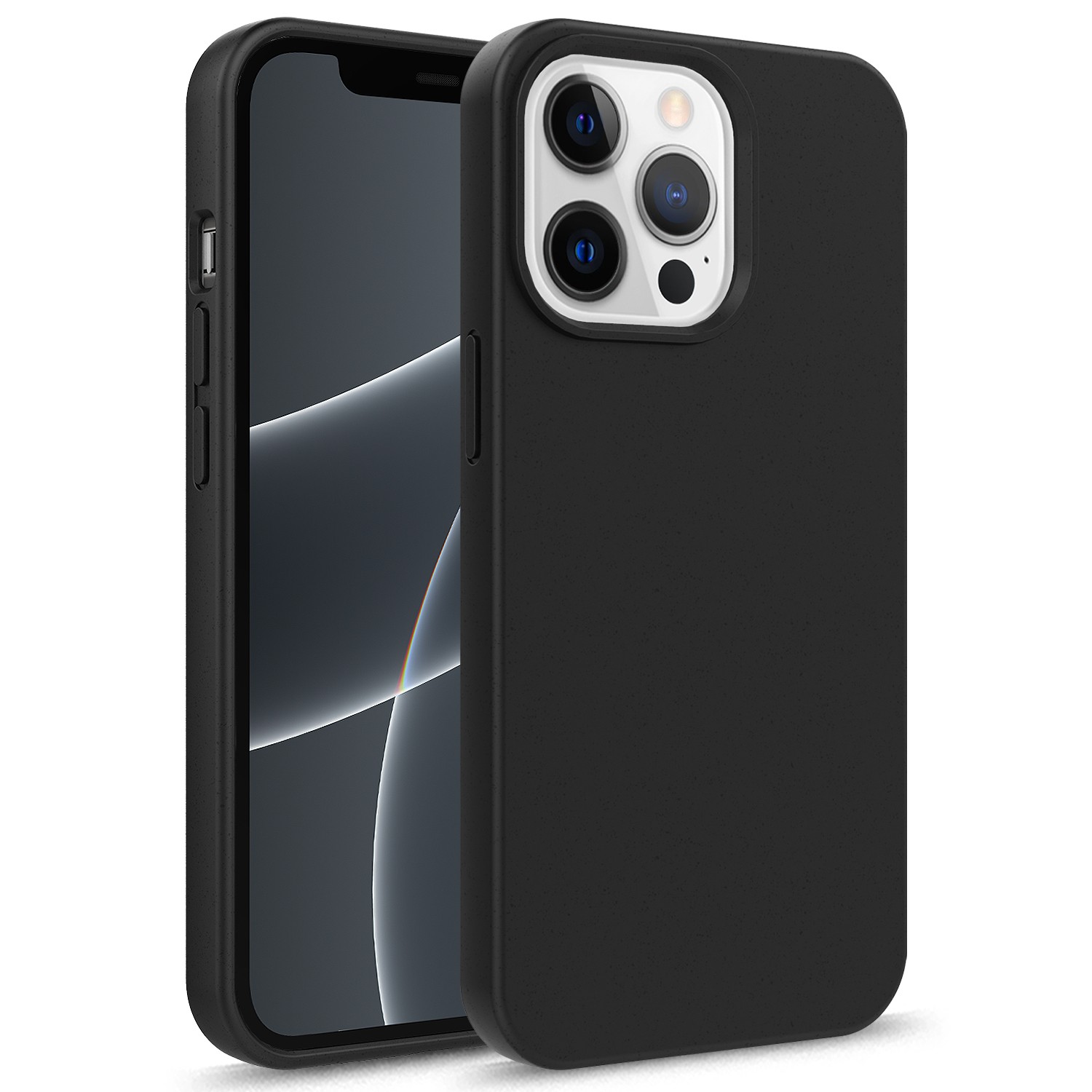 iPhone ECO Miljøvenligt Plantebaseret Cover - Sort 