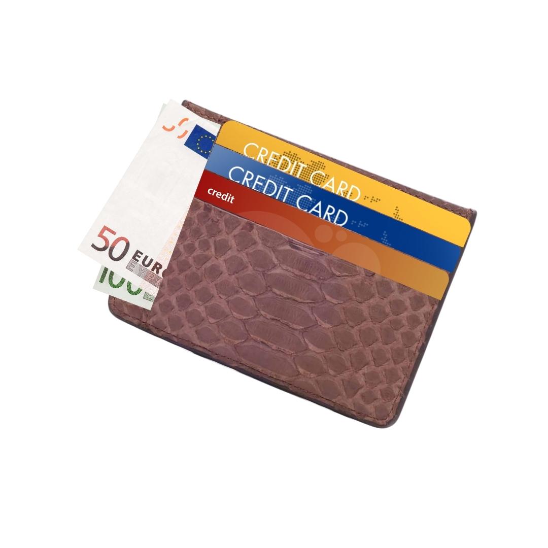 Bjørn-Læder Kortholder -Brun